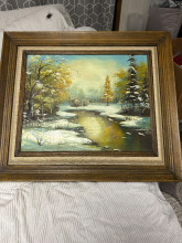 Landscape Oil Painting by L Newton