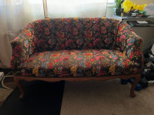 Victorian Upholstered Loveseat