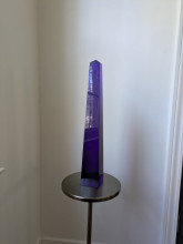 Purple Obelisk Sculpture