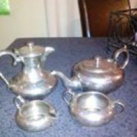 Tea set? The markings on the bottom i think are GPBM(old english) G.P&Co