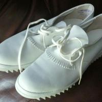 Women's Ladies Nathan Hack Resilient Ripple Sole Lady in White Kilties Derby or Golf Shoes