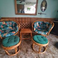 Rattan, vintage, hand made, Natural Bamboo