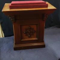 Pulpit, lectern, antique, celtic cross