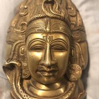 Brass or gold statue front