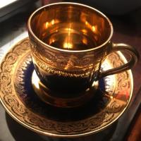 Limoge Tea Cup (Gold&Navy Blue)