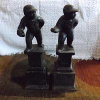 Pair of Jocko lawn jockey andirons antique appraisal | InstAppraisal