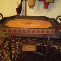 Antique tea table w/tray