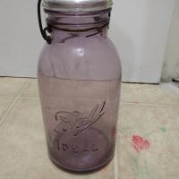 Purple Ball mason jar