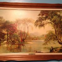 printed on hard board with no glass covering