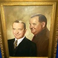 Laurel & Hardy oil painting antique appraisal | InstAppraisal