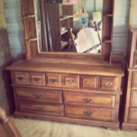 Dresser with mirror