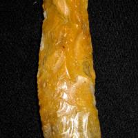 Danish Neolithic Flint Dagger Orange Patina