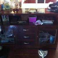 Leadlight glass buffet