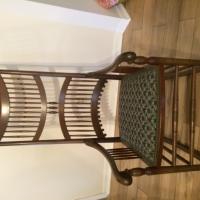 Lovely unique antique spindled rocker