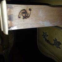 Initials on side of drawer