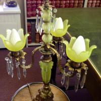 Vaseline Glass Lamp