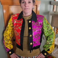 Bob mackie amen wardy sequins jacket