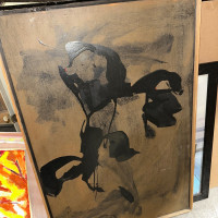 This is some sort of acrylic painting medium on wood