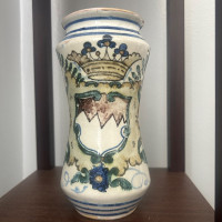 Italian Majolica Drug Vessal