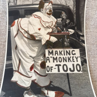 Vintage photo of Dr. L.C. Holland (clown) from 1943.