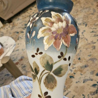 Victorian opaline glass vase
