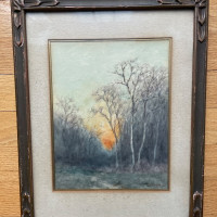 Antique William clusmann watercolor