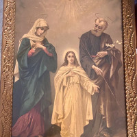 Given to my dad in 1950’s for payment of car service. Frame size is 23x31 inches