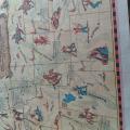 Antique Treasure Chart " being the whereabouts of Treasure of Colonial America"
