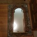 Mirror with rustic frame