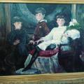 A painted portrait in three children