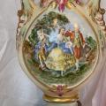 Pr. 19th century porcelain lamps