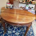 Antique table and set of four chairs