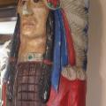 Antique Cigar Store Indian, Hand Carved