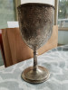 Antique silver wine goblet